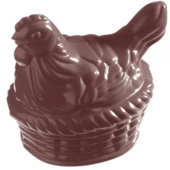 CHOCOLATE WORLD Moules À Chocolat|Moule à Chocolat Poule et Panier (x4)