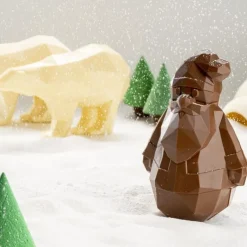 BARRY Moules À Chocolat|Moule à Chocolat Père Noël Origami 15 cm