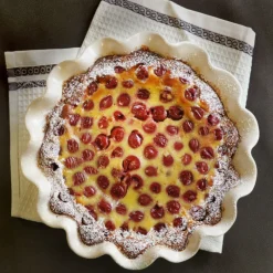 EMILE HENRY Plat De Cuisson|Moules À Gâteaux|Moule à Clafoutis en Céramique Ø 27 cm Argile