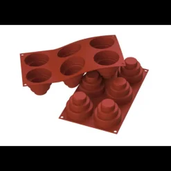 MALLARD FERRIERE Moule Silicone|Moules À Gâteaux|Moule 6 Dômes à Etages en silicone