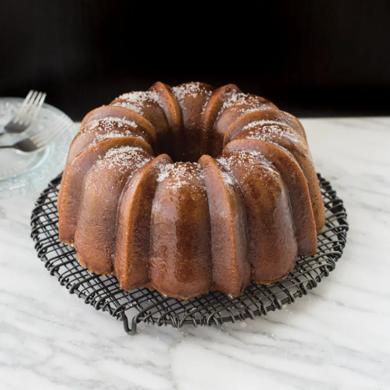 NORDIC WARE Moule Anti-adhésif|Moules À Gâteaux|Moule à Gâteau Bundt Anniversaire Gold 2,5 L