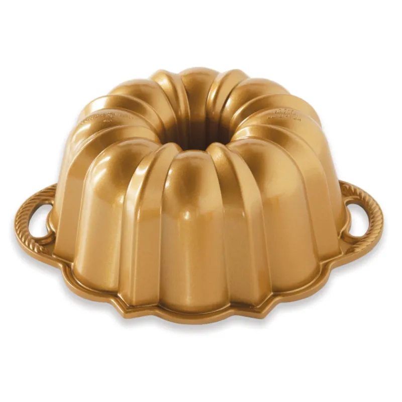NORDIC WARE Moule Anti-adhésif|Moules À Gâteaux|Moule à Gâteau Bundt Anniversaire Gold 1,5 L