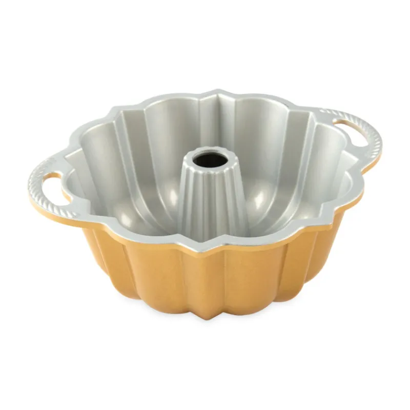 NORDIC WARE Moule Anti-adhésif|Moules À Gâteaux|Moule à Gâteau Bundt Anniversaire Gold 1,5 L
