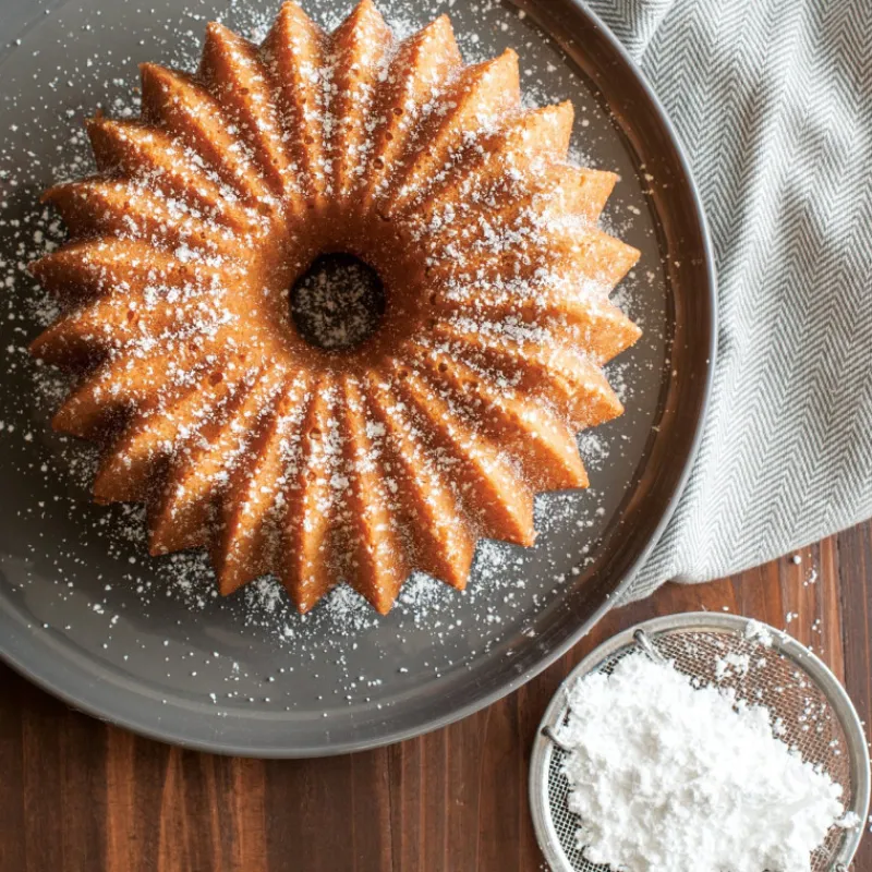 NORDIC WARE Moule Anti-adhésif|Moules À Gâteaux|Moule à Gâteau Bundt Brilliance 1,5 L Gold