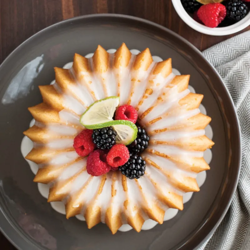 NORDIC WARE Moule Anti-adhésif|Moules À Gâteaux|Moule à Gâteau Bundt Brilliance 1,5 L Gold