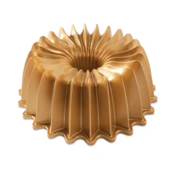 NORDIC WARE Moule Anti-adhésif|Moules À Gâteaux|Moule à Gâteau Bundt Brilliance 2,5 L Gold