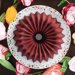 NORDIC WARE Moule Anti-adhésif|Moules À Gâteaux|Moule à Gâteau Bundt Brilliance 2,5 L Gold