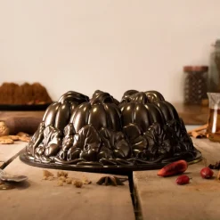 NORDIC WARE Moule Anti-adhésif|Moules À Gâteaux|Moule à Gâteau Bundt Citrouille Bronze