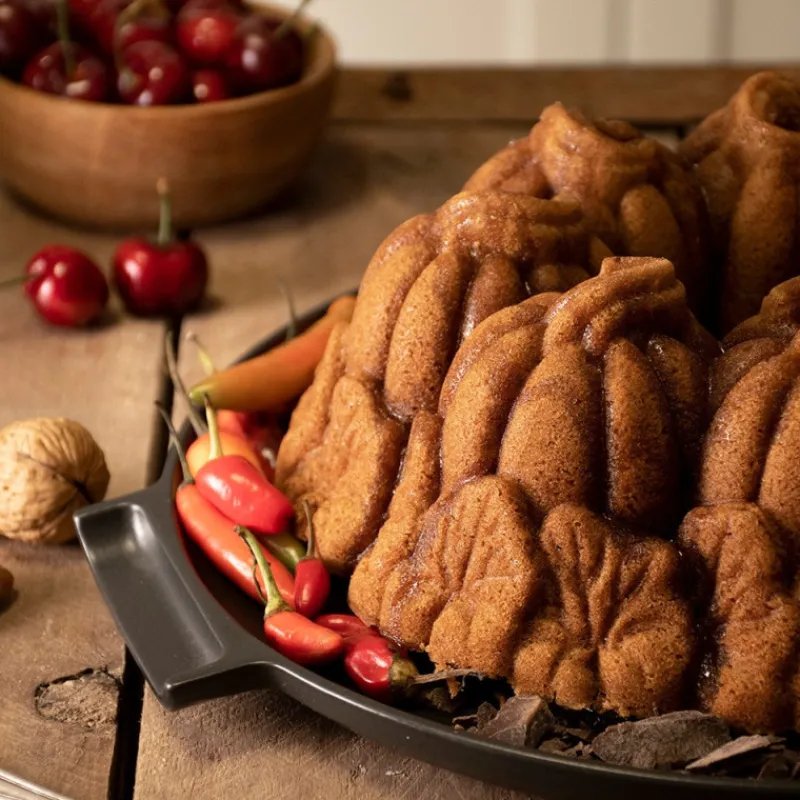 NORDIC WARE Moule Anti-adhésif|Moules À Gâteaux|Moule à Gâteau Bundt Citrouille Bronze