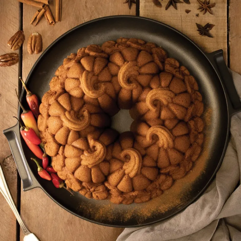 NORDIC WARE Moule Anti-adhésif|Moules À Gâteaux|Moule à Gâteau Bundt Citrouille Bronze