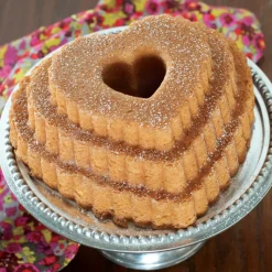 NORDIC WARE Moule Anti-adhésif|Moules À Gâteaux|Moule à Gâteau Bundt Cœur 3 Étages Toffee