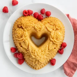 NORDIC WARE Moule Anti-adhésif|Moules À Gâteaux|Moule à Gâteau Bundt Cœur Floral Toffee