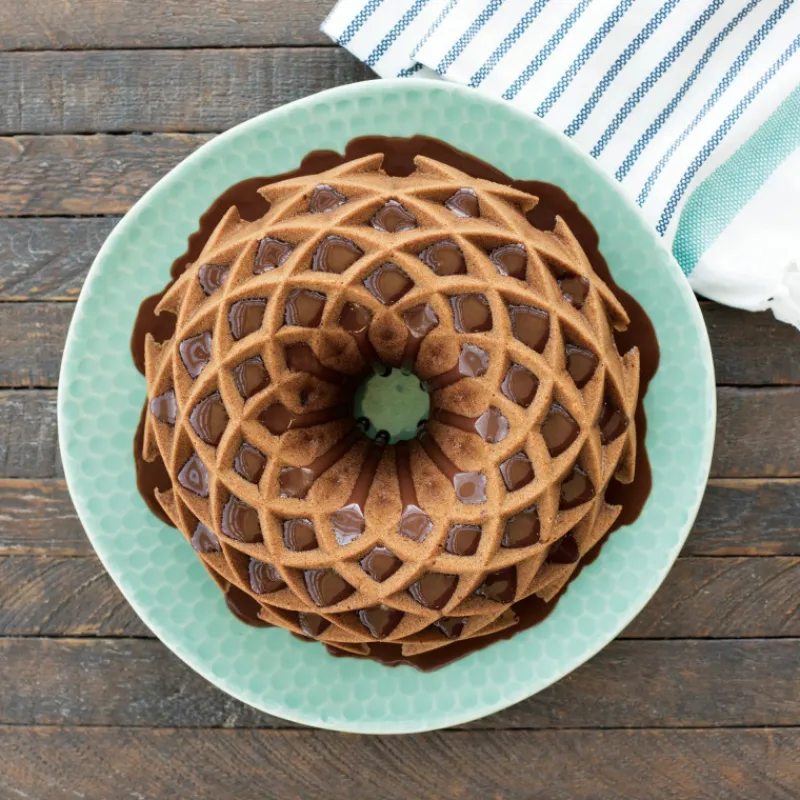 NORDIC WARE Moule Anti-adhésif|Moules À Gâteaux|Moule à Gâteau Bundt Jubilee Gold