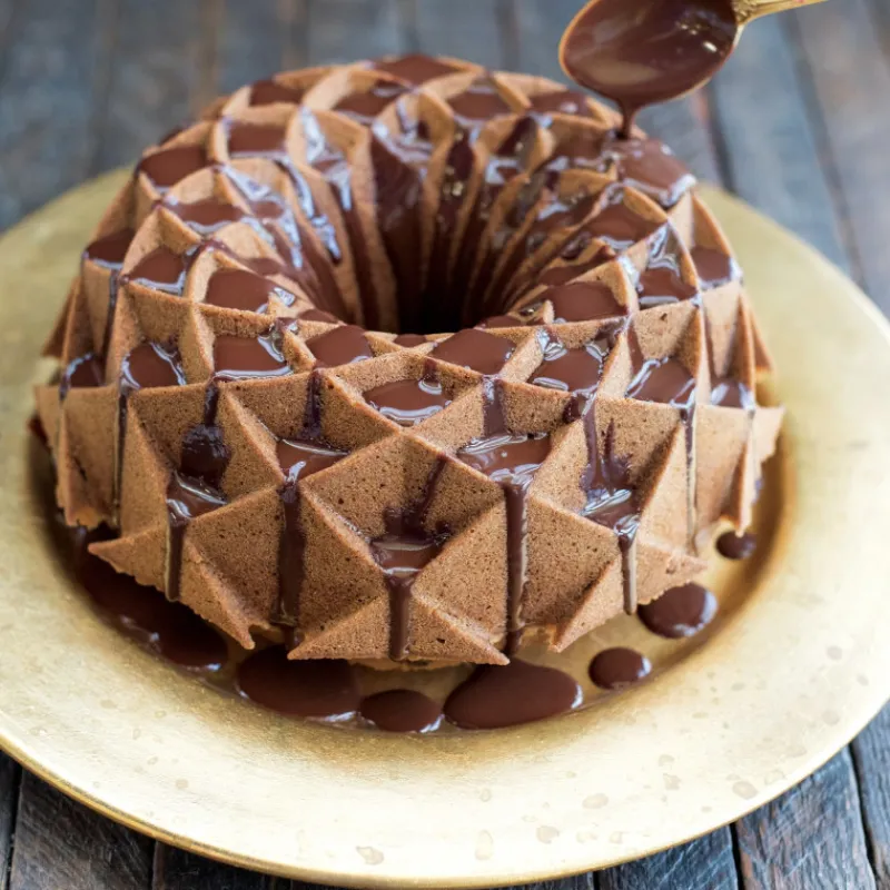 NORDIC WARE Moule Anti-adhésif|Moules À Gâteaux|Moule à Gâteau Bundt Jubilee Gold