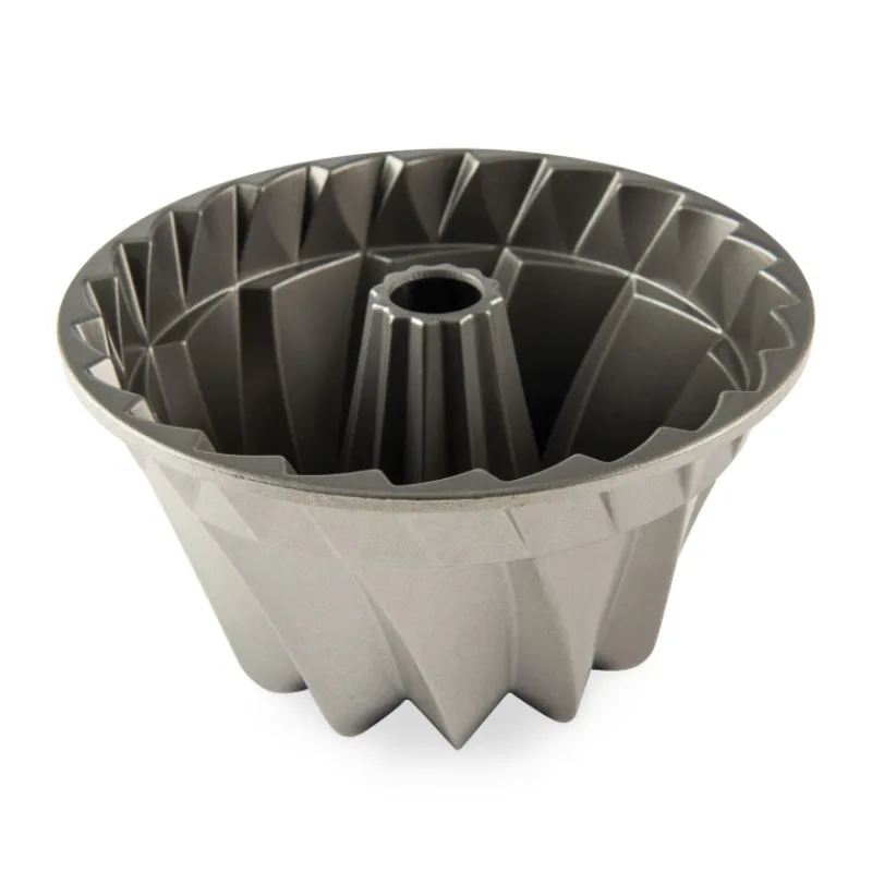 NORDIC WARE Moule Anti-adhésif|Moules À Gâteaux|Moule à Gâteau Bundt Kougelhopf Silver