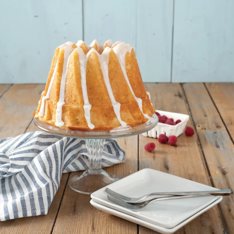 NORDIC WARE Moule Anti-adhésif|Moules À Gâteaux|Moule à Gâteau Bundt Kougelhopf Silver