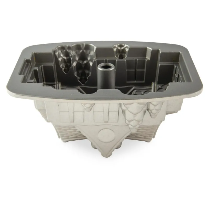 NORDIC WARE Moule Anti-adhésif|Moules À Gâteaux|Moule à Gâteau Bundt Maison Silver