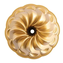NORDIC WARE Moule Anti-adhésif|Moules À Gâteaux|Moule à Gâteau Bundt Pirouette Gold