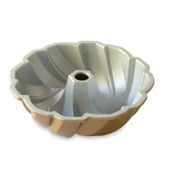 NORDIC WARE Moule Anti-adhésif|Moules À Gâteaux|Moule à Gâteau Bundt Torsadé Gold