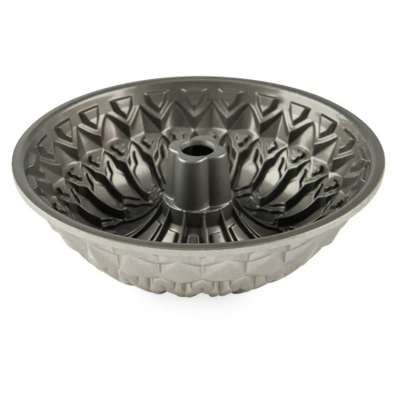 NORDIC WARE Moule Anti-adhésif|Moules À Gâteaux|Moule à Gâteau Bundt Vitrail Silver