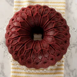 NORDIC WARE Moule Anti-adhésif|Moules À Gâteaux|Moule à Gâteau Bundt Vitrail Silver