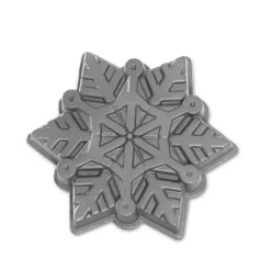 NORDIC WARE Moule Anti-adhésif|Moules À Gâteaux|Moule à Gâteau Cristaux de Neige Silver