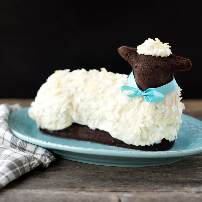 NORDIC WARE Moule Anti-adhésif|Moules À Gâteaux|Moule à Gâteau 3D Agneau Lamelé