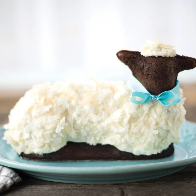 NORDIC WARE Moule Anti-adhésif|Moules À Gâteaux|Moule à Gâteau 3D Agneau Lamelé