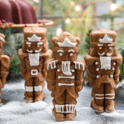 NORDIC WARE Moule Anti-adhésif|Moules À Gâteaux|Moule à Gâteaux Casse-Noisettes (x4) Silver