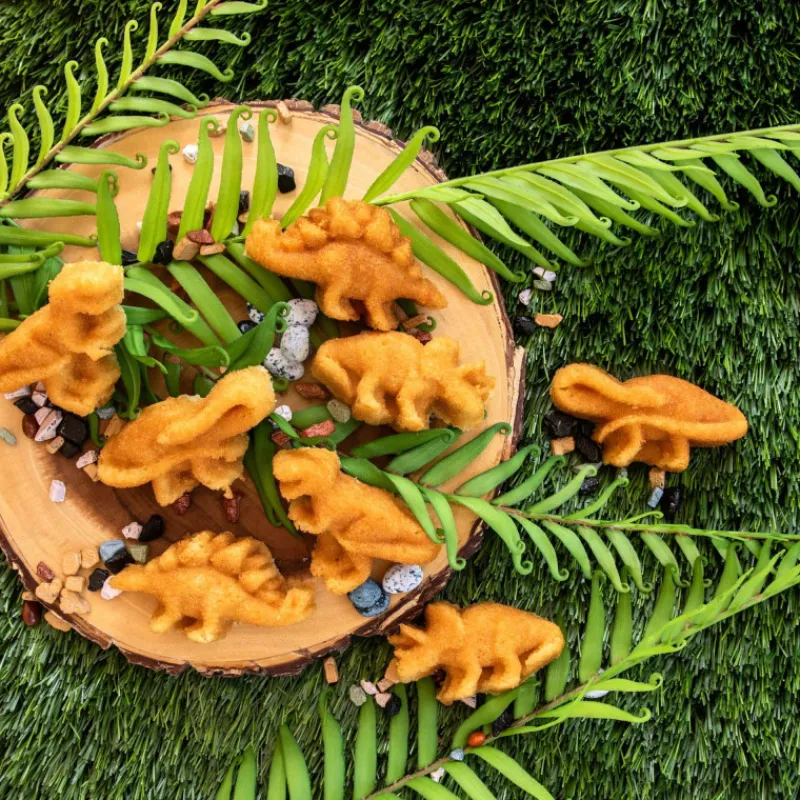 NORDIC WARE Moule Anti-adhésif|Moules À Gâteaux|Moule à Gâteaux Dinosaures (x8) Pro Cast