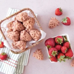 NORDIC WARE Moule Anti-adhésif|Moules À Gâteaux|Moule à Gâteaux Fraises (x19) Toffee