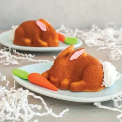 NORDIC WARE Moule Anti-adhésif|Moules À Gâteaux|Moule à Gâteaux Lapins (x6) Toffee