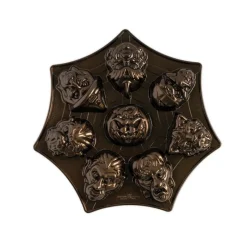 NORDIC WARE Moule Anti-adhésif|Moules À Gâteaux|Moule à Gâteaux Monstres (x8) Bronze