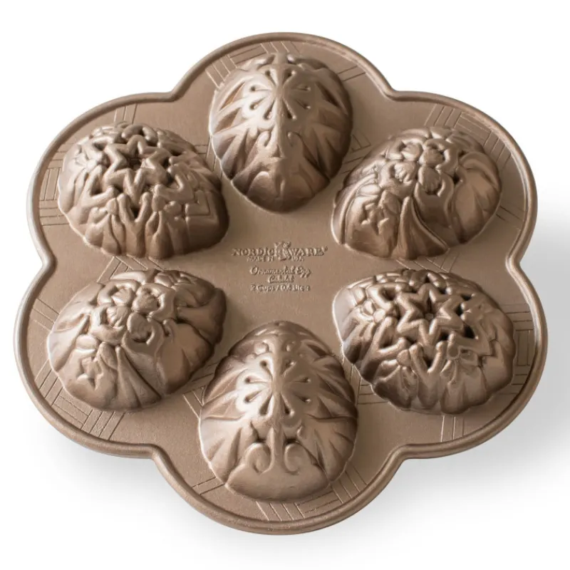 NORDIC WARE Moule Anti-adhésif|Moules À Gâteaux|Moule à Gâteaux Oeufs de Pâques (x6) Toffee