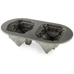 NORDIC WARE Moule Anti-adhésif|Moules À Gâteaux|Moule à Gâteaux Petites Maisons (x2) Silver