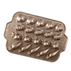 NORDIC WARE Moule Anti-adhésif|Moules À Gâteaux|Moule à Gâteaux Potager (x20) Toffee