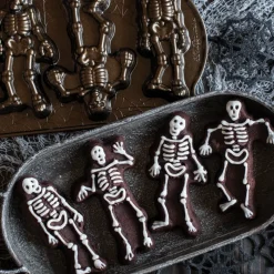 NORDIC WARE Moule Anti-adhésif|Moules À Gâteaux|Moule à Gâteaux Squelettes (x4) Bronze