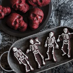 NORDIC WARE Moule Anti-adhésif|Moules À Gâteaux|Moule à Gâteaux Squelettes (x4) Bronze