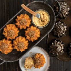 NORDIC WARE Moule Anti-adhésif|Moules À Gâteaux|Moule à Gâteaux Tournesols (x6) Bronze