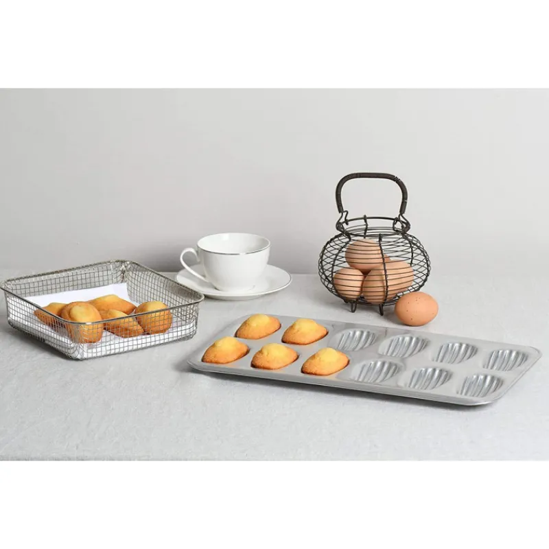 GOBEL Moule Fer Blanc|Moules À Gâteaux|Moule 12 Madeleines Fer Blanc