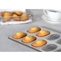 GOBEL Moule Fer Blanc|Moules À Gâteaux|Moule 20 Madeleinettes Fer Blanc