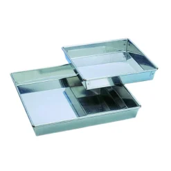 MALLARD FERRIERE Moule Fer Blanc|Moules À Gâteaux|Moule à manqué Carré 14 x 14 cm Fer Blanc