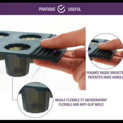 MASTRAD Moule Silicone|Moules À Gâteaux|Moule à Mini-Madeleines Silicone (x20)