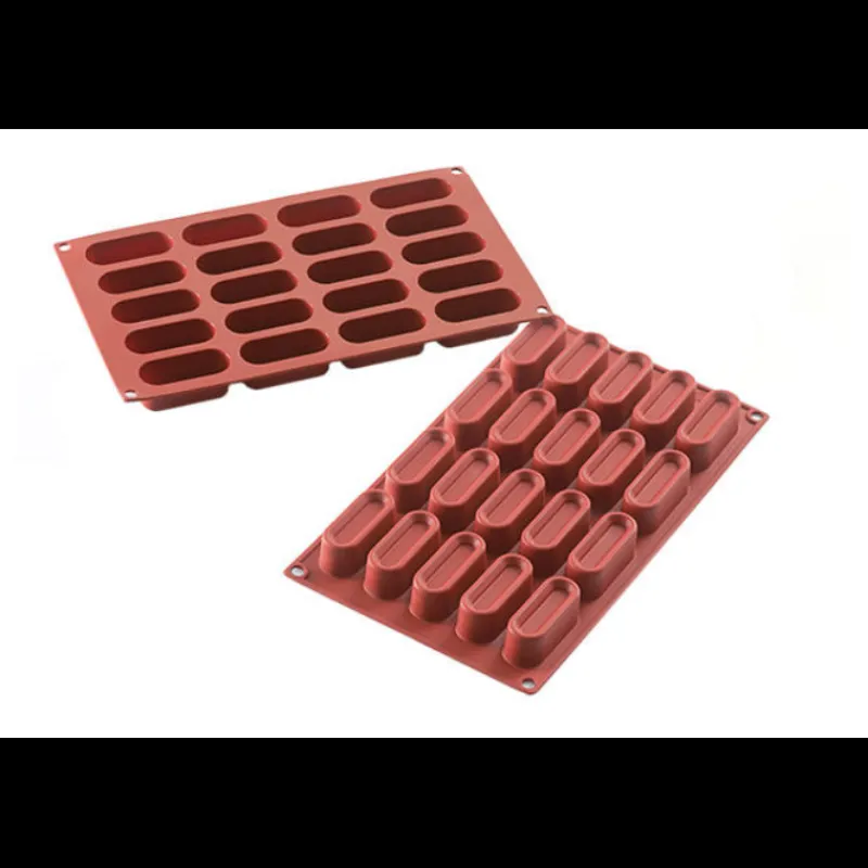 MALLARD FERRIERE Moule Silicone|Moule 20 Ovales avec Bords en Silicone