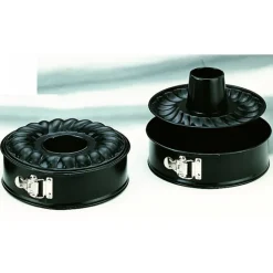 IBILI Moule Anti-adhésif|Moules À Gâteaux|Moule à Savarin Anti Adhésif Fond Amovible Ø 26 cm x H 6,5 cm