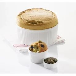 REVOL Moules À Gâteaux|Moule à Soufflé Blanc Ø 8,2cm French Classique