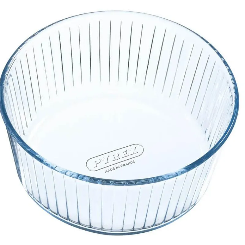 PYREX Moules À Gâteaux|Moule à Soufflé en Verre 21 cm 2,5 L Bake & Enjoy
