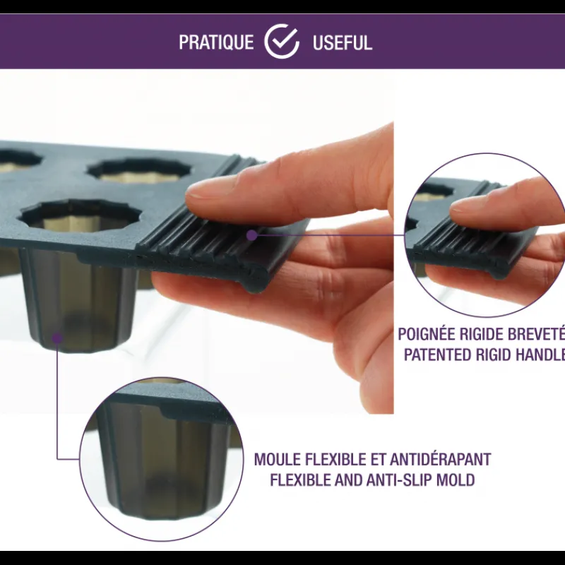 MASTRAD Moule Silicone|Moules À Gâteaux|Moule à Tarte Cannelée Silicone 28 cm