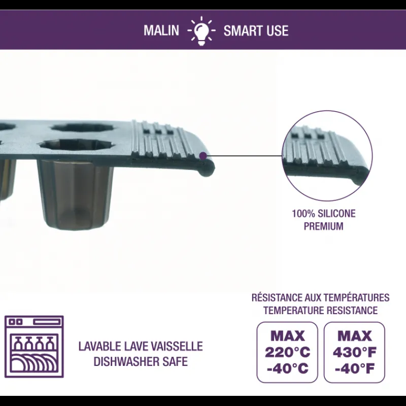MASTRAD Moule Silicone|Moules À Gâteaux|Moule à Tarte Cannelée Silicone 28 cm