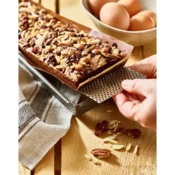 DE BUYER Moules À Gâteaux|Moule à Tarte Rectangulaire Inox Perforé Amovible 35 x 10 cm x H 3,5 cm